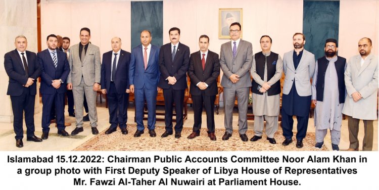 First Deputy Speaker of Libya House of Representative along with i delegation called on Chairman PAC