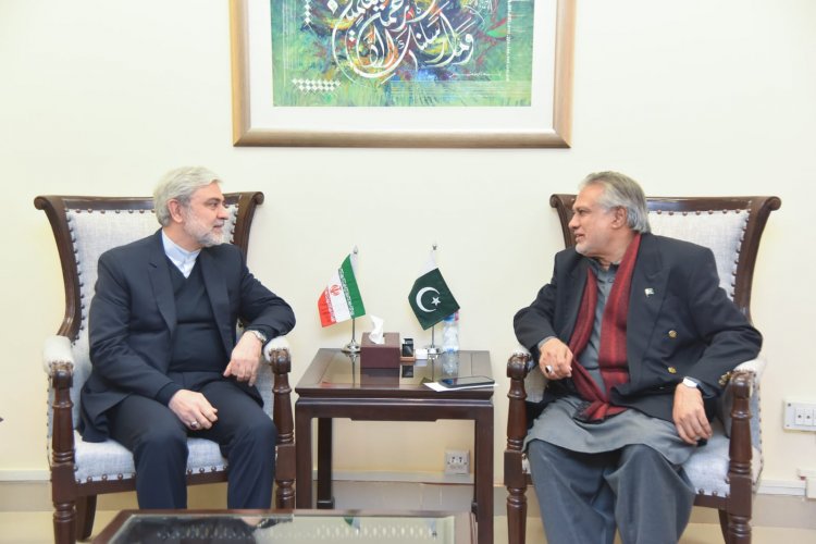 Ambassador of the Islamic Republic of Iran to Pakistan H.E. Seyed Mohammad Ali Hosseini called on Federal Minister for Finance and Revenue Senator Mohammad Ishaq Dar at Finance Division