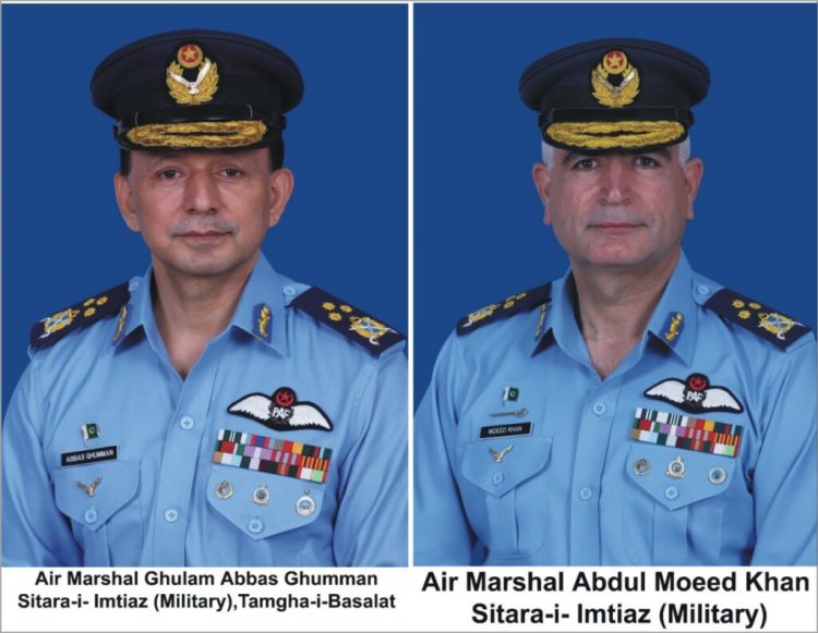 GOVT OF PAKISTAN PROMOTES TWO AIR OFFICERS TO THE RANK OF AIR MARSHAL