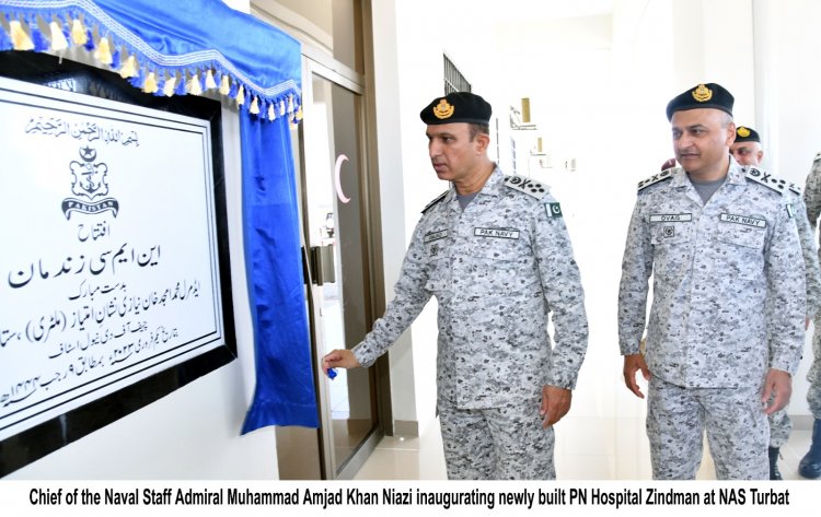 NAVAL CHIEF VISITS FORWARD NAVAL POSTS & INAUGURATES HOSPITAL AT TURBAT