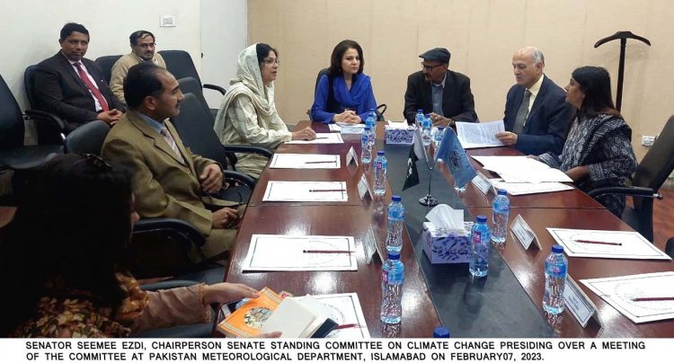 Senate Standing Committee on Climate Change visited Pakistan Metrological Department (PMD) under the  Chairpersonship of Senator Seeme Ezdi.