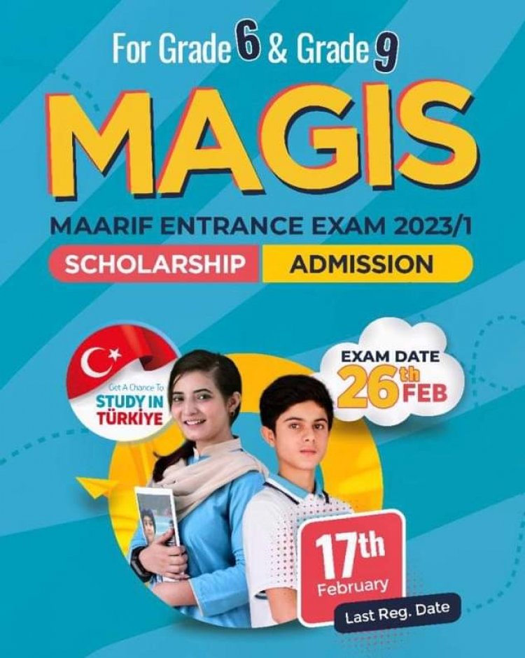 Pak-Turk Maarif International School & Colleges Rawalpindi Campus to hold MAGIS Entrance Exam on February 26, 2023