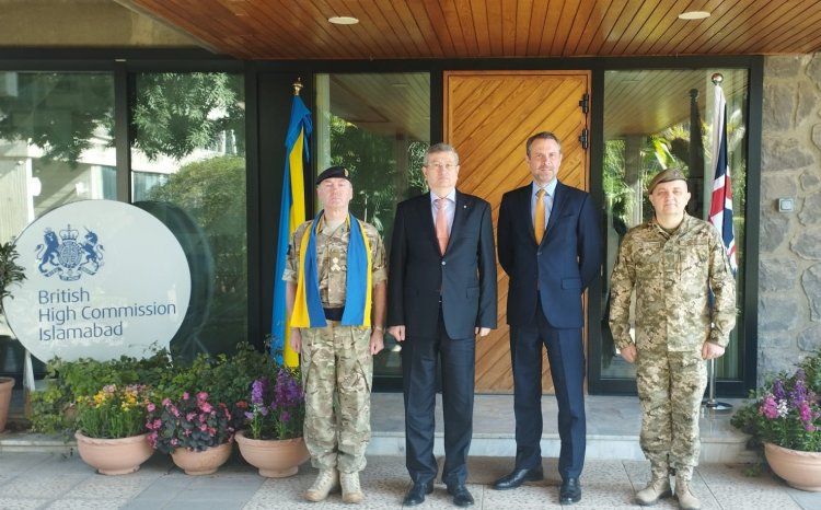 British Chargé d’Affaires meets the Ukrainian Ambassador to show support for Ukraine