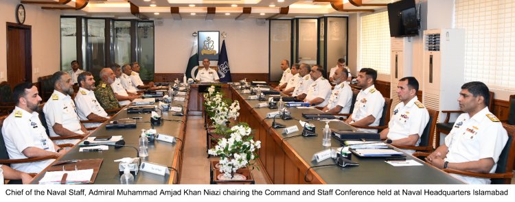 *NAVAL CHIEF HEADS COMMAND & STAFF CONFERENCE AT NAVAL HEADQUARTERS ISLAMABAD