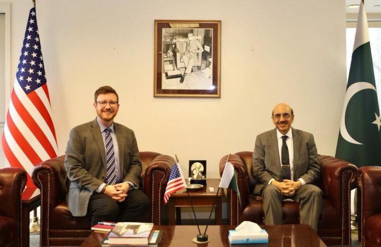 Ambassador Masood Khan meets President and CEO of WACA Matthew Hughes