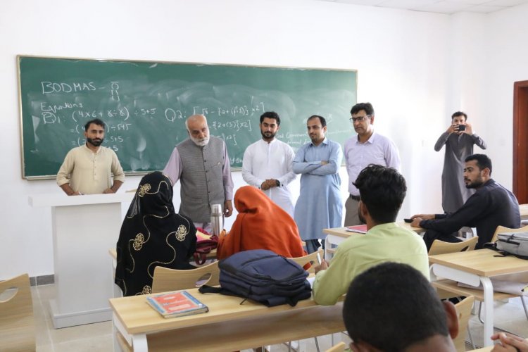 The Vice-Chancellor of the University of Gwadar visited PCT&VI and formally inaugurated one-year diploma courses in the institute