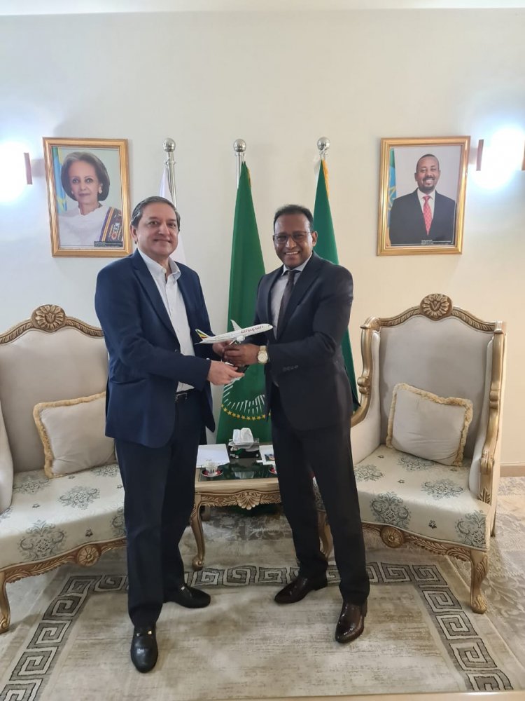 Mandviwalla  congratulated Ethiopian Ambassador on opening a full-fledged embassy