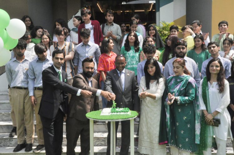 Ethiopian Ambassador to Pakistan Jemal Beker Abdula celebrated Pakistan Independence Day with Roots International Schools Wellington Campus