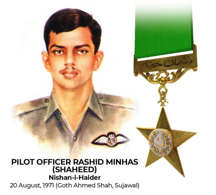 A national hero of Pakistan, Pilot Rashid Minhas Shaheed Nishan-e-Haider is being remembered on his Shahadat Anniversary