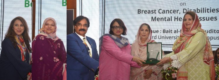 First Lady Begum Samina Alvi for creating Awareness on Breast cancer, Socio-economic & Health issues