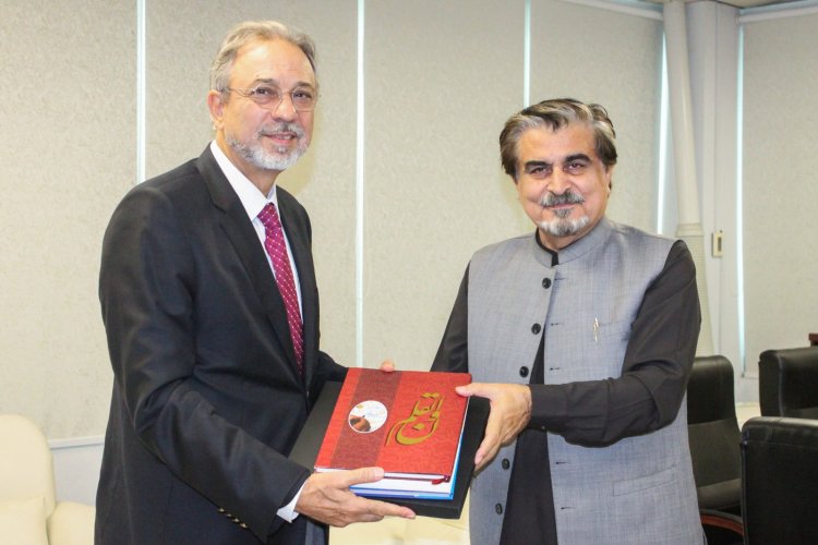 Turkiye Ambassador Dr. Mehmet Pacaci calls on Jamal Shah, Federal Minister for National Heritage & Culture