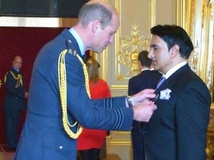 Pakistani author Arif Anis receives royal honours from Prince William in a state ceremony held at Windsor Castle