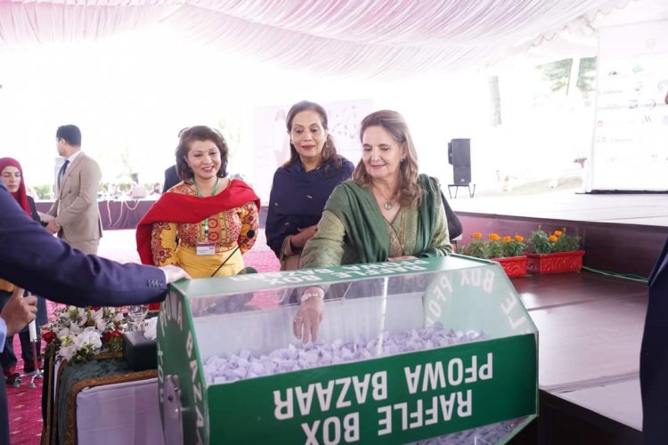 First Lady of Pakistan, Samina Alvi, inaugurates the PFOWA Annual Charity Bazaar 2023