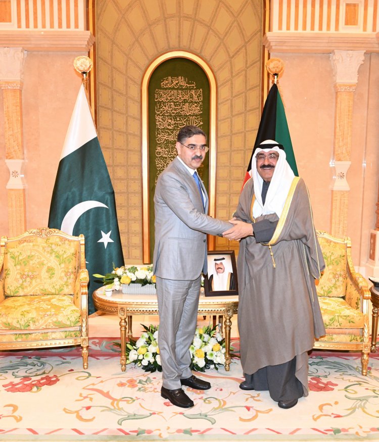 Caretaker Prime Minister Anwaar-ul-Haq Kakar Fortifies Bilateral Ties with Kuwaiti Crown Prince