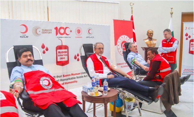 Pakistan Red Crescent Society organizes Blood Donation Camp at Turkish Embassy