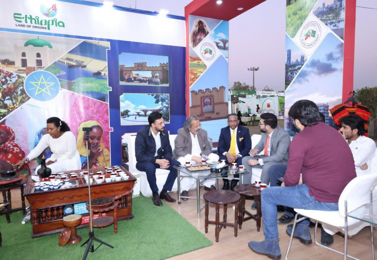 Education Minister Madad Ali Sindhi Explores the Vibrant Ethiopian Pavilion at Karachi Festival