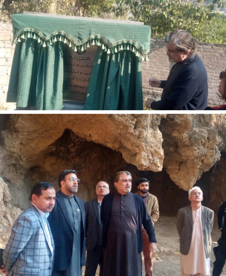 Minister Jamal Shah Unveils Ambitious Restoration Project for Shah Allah Ditta Caves