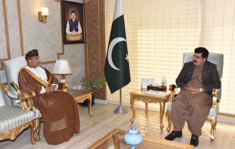 Muhammad Sadiq Sanjrani Advocates for Peace in Palestine and Bolsters Pakistan-Oman Relations