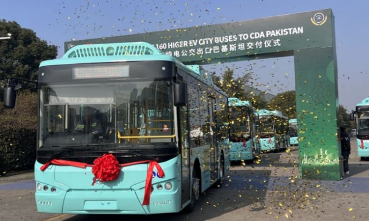 China Delivers 160 Pure Electric Buses to Pakistan