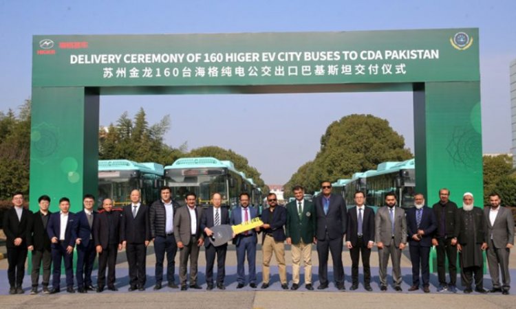 China Delivers 160 Pure Electric Buses to Pakistan