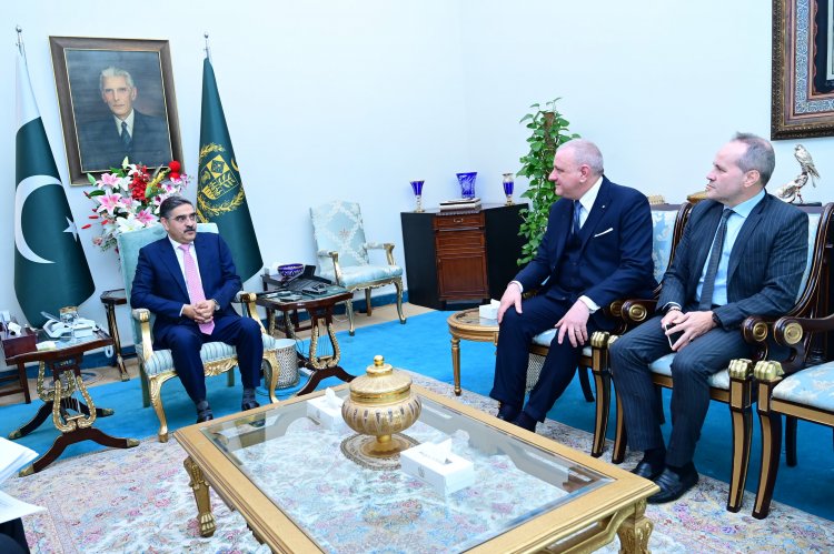 Diplomatic Appreciation: Prime Minister Kakar lauds Ambassador Ferrarese's efforts in enhancing Pakistan-Italy relations