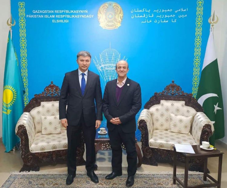 Ambassador Yerzhan Kistafin Advances Bilateral Ties with ECO Science Foundation President