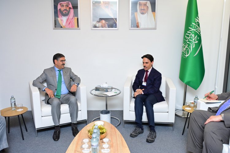 Foreign Minister of Saudi Arabia, called on Caretaker Prime Minister, Anwaar-ul-Haq Kakar on the sidelines of annual meeting of  World Economic Forum