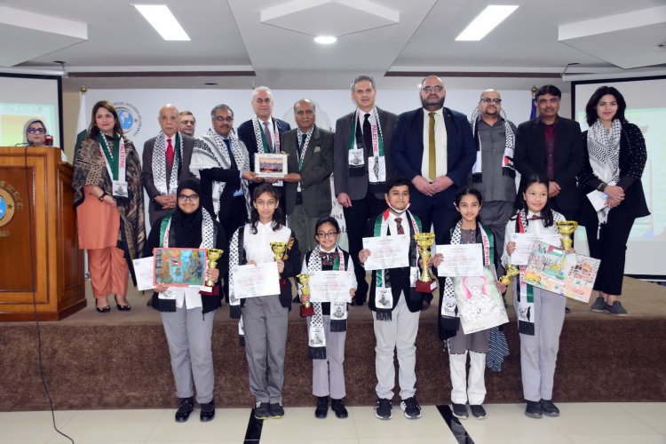 ISSI organizes students’ art competition on  Expressing Solidarity with the Children of Gaza