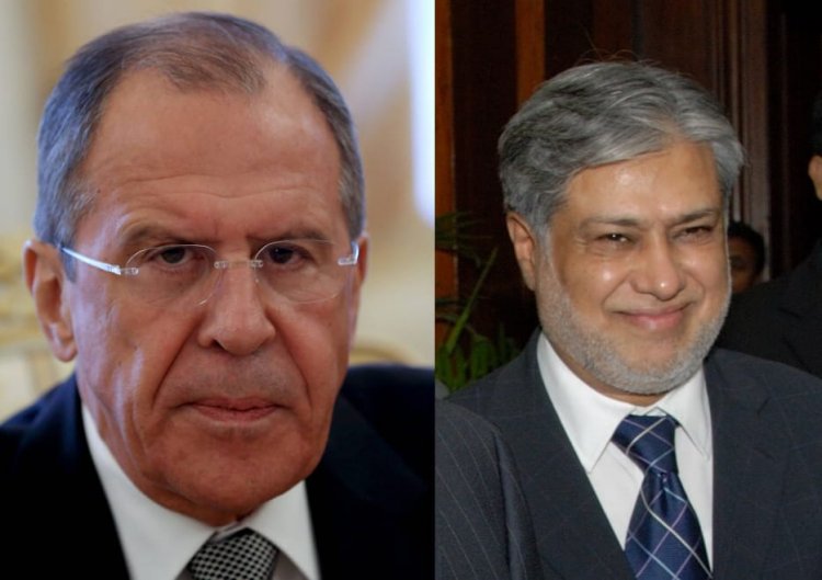 Russian Foreign Minister Sergey Lavrov Congratulates Mohammad Ishaq Dar on Appointment as Foreign Minister of Pakistan