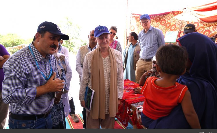 European Union Ambassador Riina Kionka Witnesses Impact of Climate Resilience Projects in Flood-Hit Dadu, Sindh