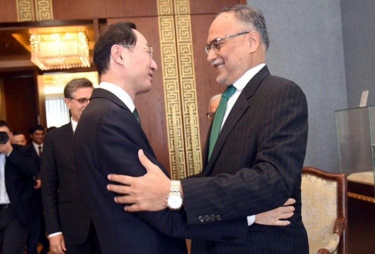 Ahsan Iqbal and Vice Foreign Minister Sun Weidong affirm commitment to elevate China-Pakistan ties, prioritizing CPEC Phase-II initiatives