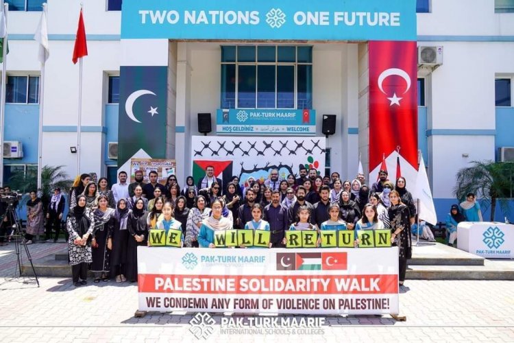 Solidarity Stand for Palestine Organized by Pak-Turk Maarif International School