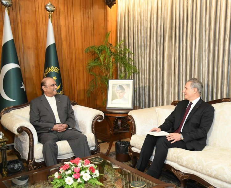 President Zardari stresses upon further strengthening of Pak Jordan bilateral ties in a meeting with Ambassador Khreasat