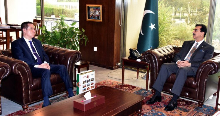 Chairman Senate Gillani and Algerian Ambassador Romani Seek to Diversify Pakistan-Algeria Trade and Investment