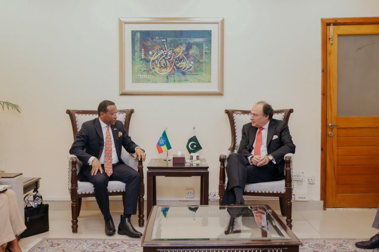 Ethiopia-Pakistan Financial Collaboration: Ambassador Jemal Beker Meets Finance Minister Aurangzeb