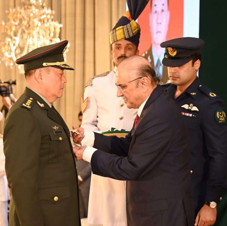 President of Pakistan Confers Nishan-i-Imtiaz (Military) on PLA Commander General Li Qiaoming